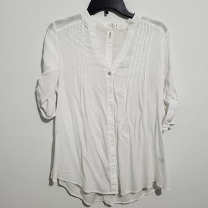 White button up blouse